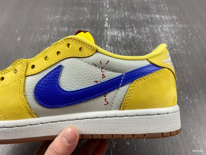 Rep TBK Canary Air OG 1 Travis DZ4137-700 x Low Scott Jordan 0501